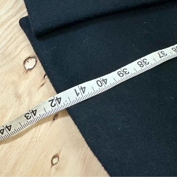 Prada Black Wool Double Breasted Pea Coat - Picture 14 of 15